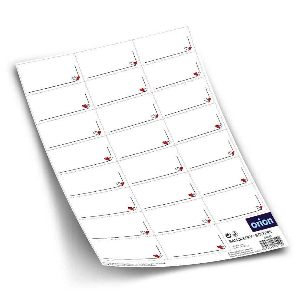 Self-adhesive labels for homemade products, 23-pack
