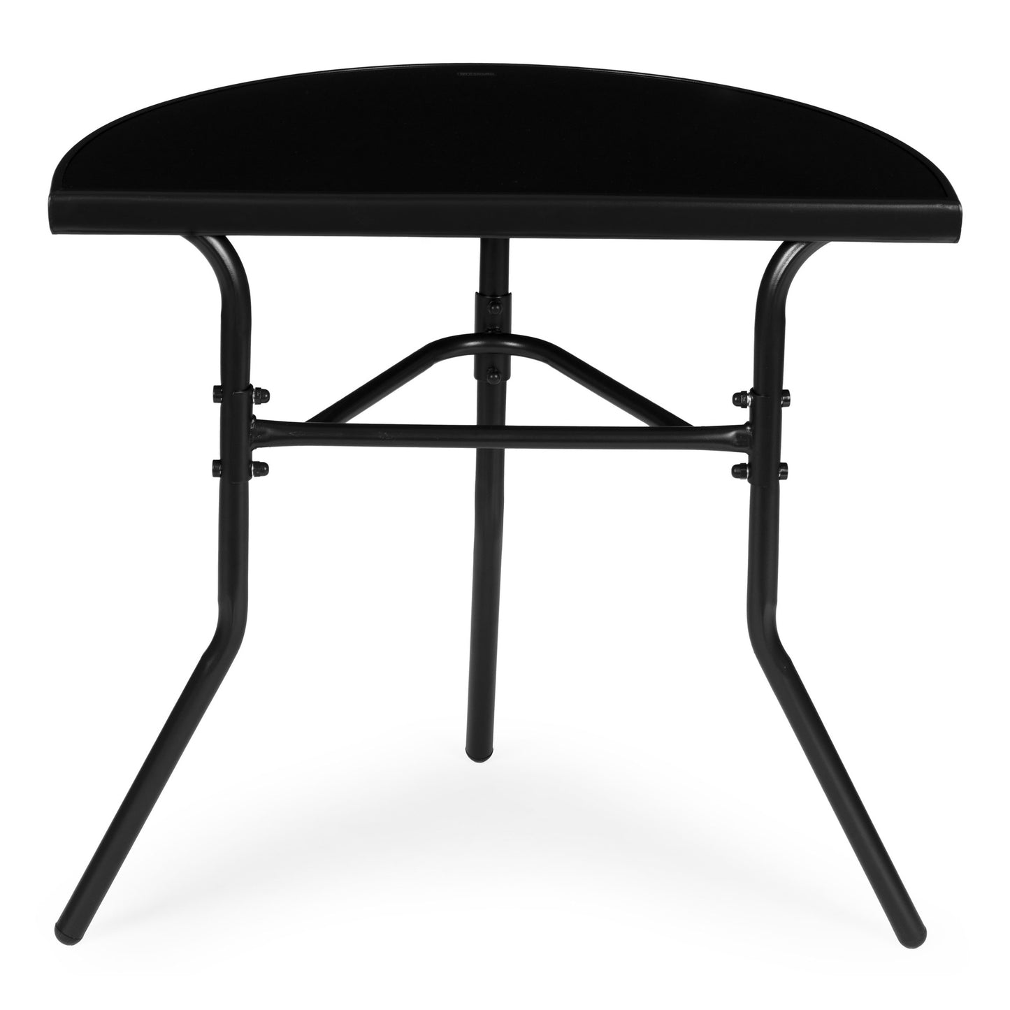Semi-Circular Glass Coffee Table – Tempered Glass, 70x40 cm