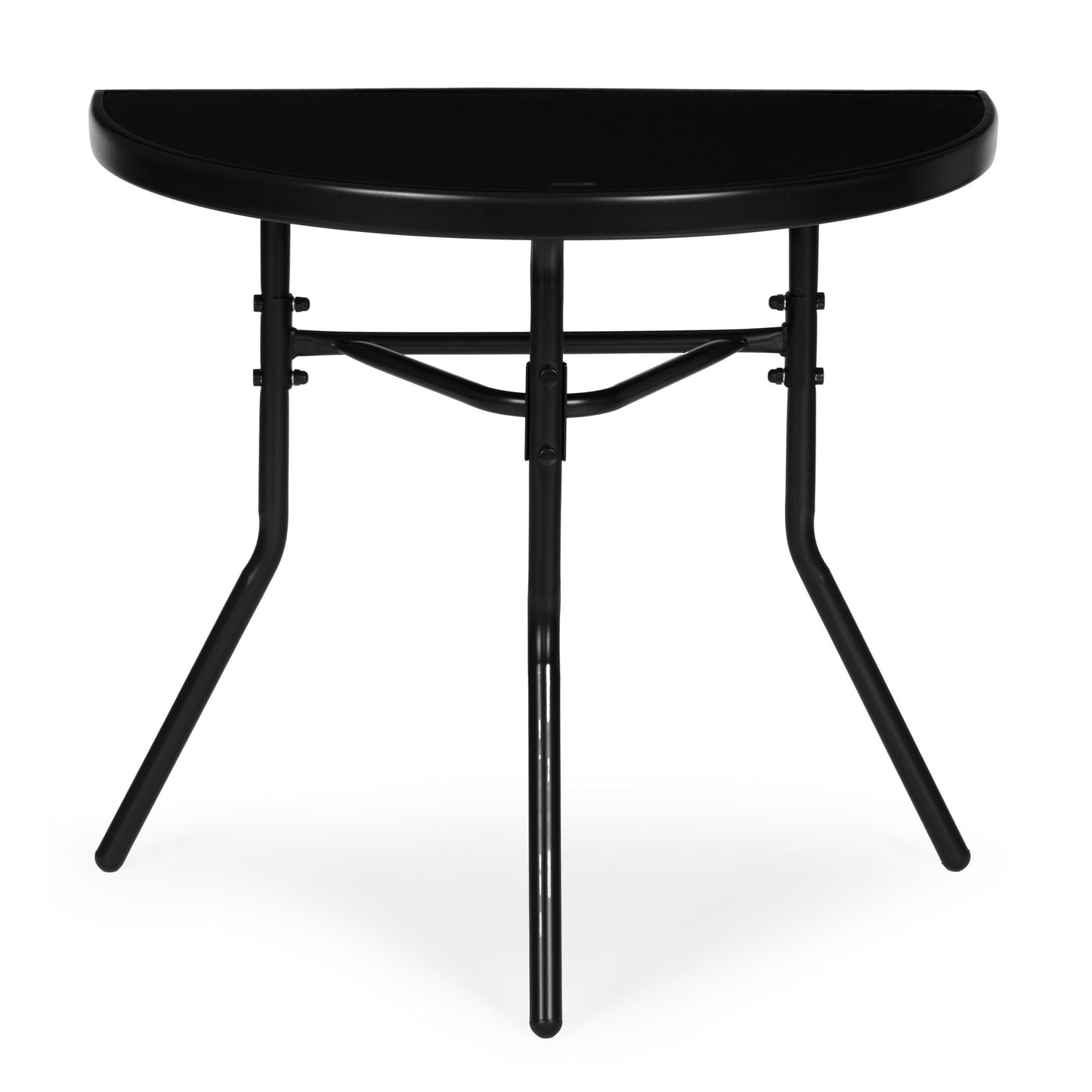 Semi-Circular Glass Coffee Table – Tempered Glass, 70x40 cm