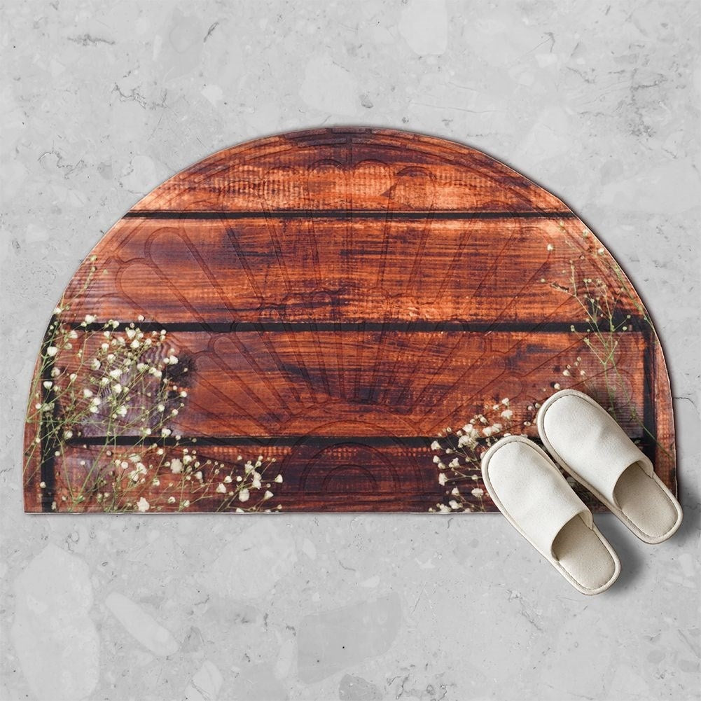 Semicircular Doormat - Durable and Non-SlipOur semi-circular doormat is made of durable material and rubber, making it ideal for both indoor and outdoor use. It is designed with anti-slip properties to ensure safety and comfort in use.