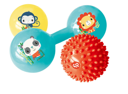 Sensory Activity Set for Babies, 3 Balls, Textured, 3m+