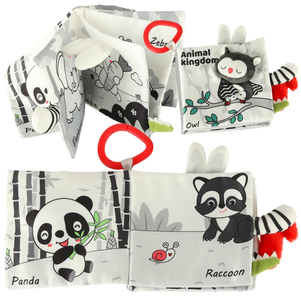 Sensory book soft animal tails owl