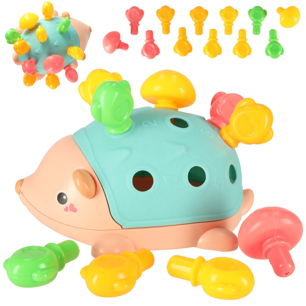 Sensory educational montessori blue hedgehog