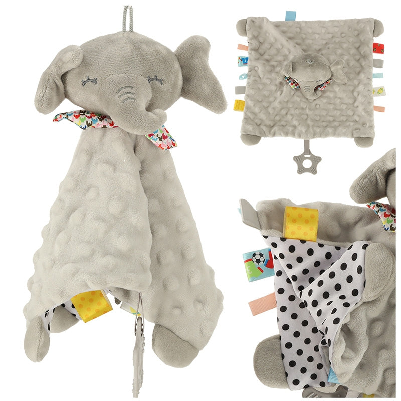 Sensory mascot rustling tag elephant