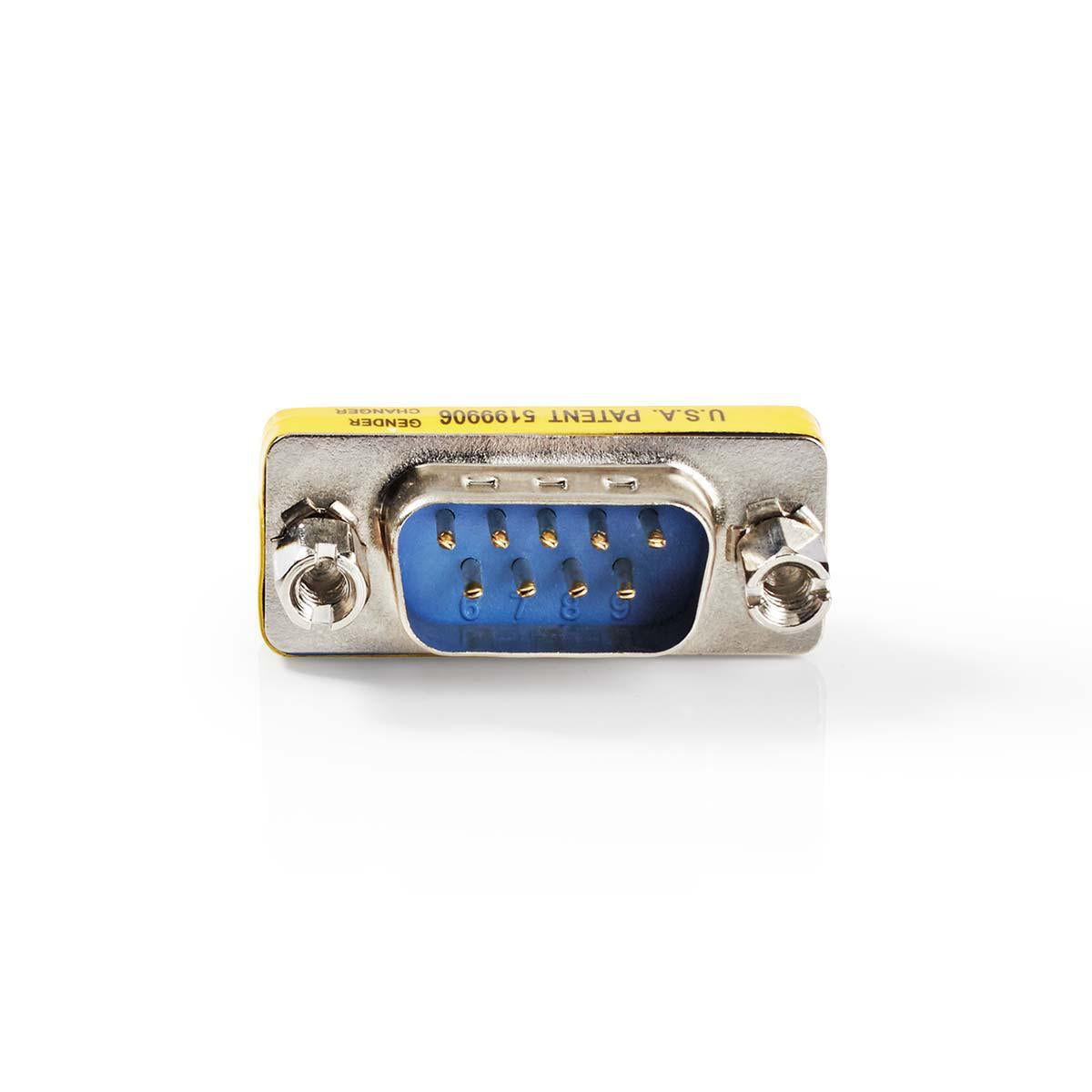 Serial adapter | Adapter | D-SUB 9-Pin Male | D-SUB 9-Pin Male | Nickel plated | Metal | Plastic bag
