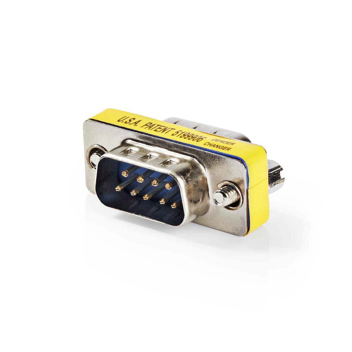 Serial adapter | Adapter | D-SUB 9-Pin Male | D-SUB 9-Pin Male | Nickel plated | Metal | Plastic bag