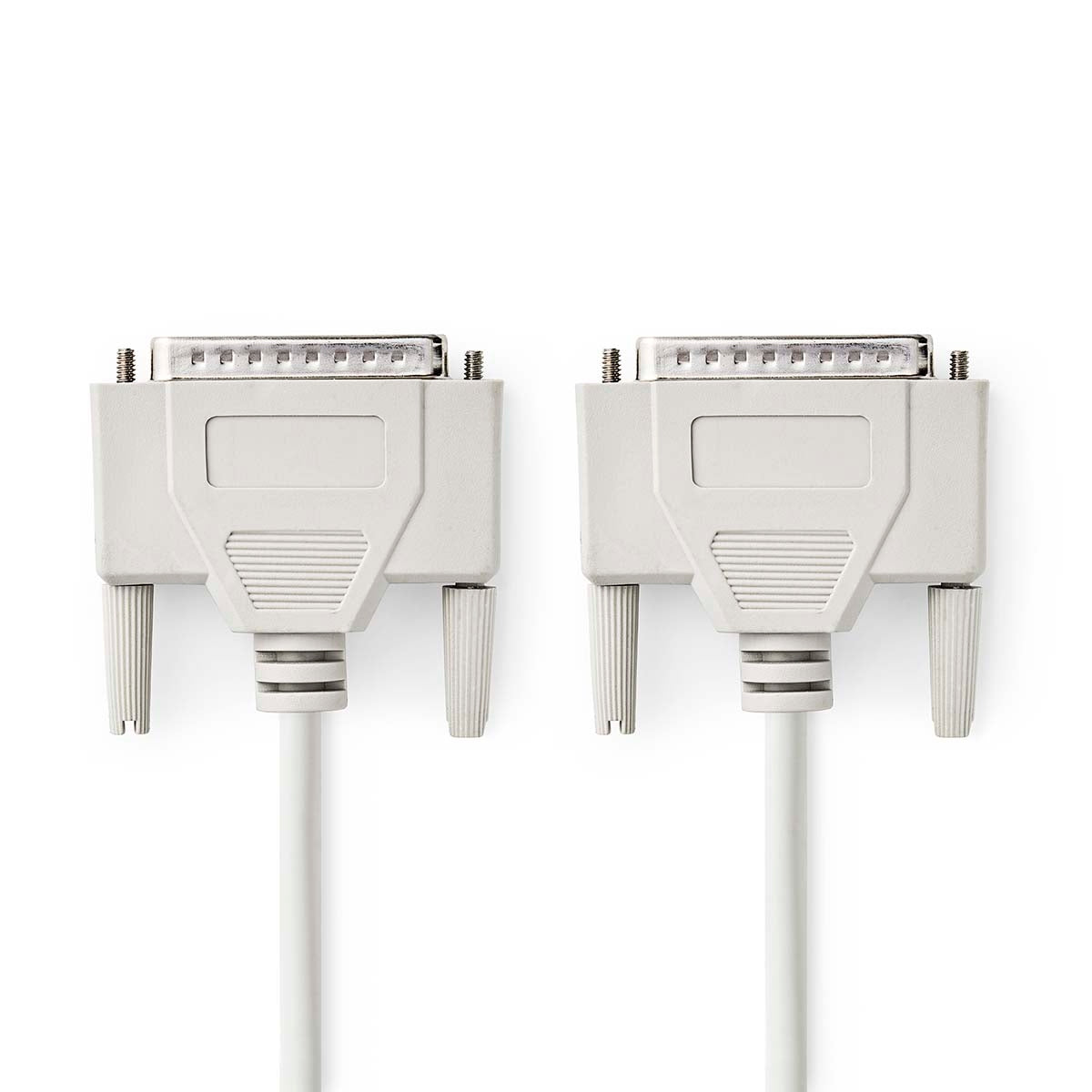 Series Cable | D-SUB 25-Pin Male | D-SUB 25-Pin Male | Nickel Plated | 3.00 m | Round | PVC | Ivory | Plastic bag