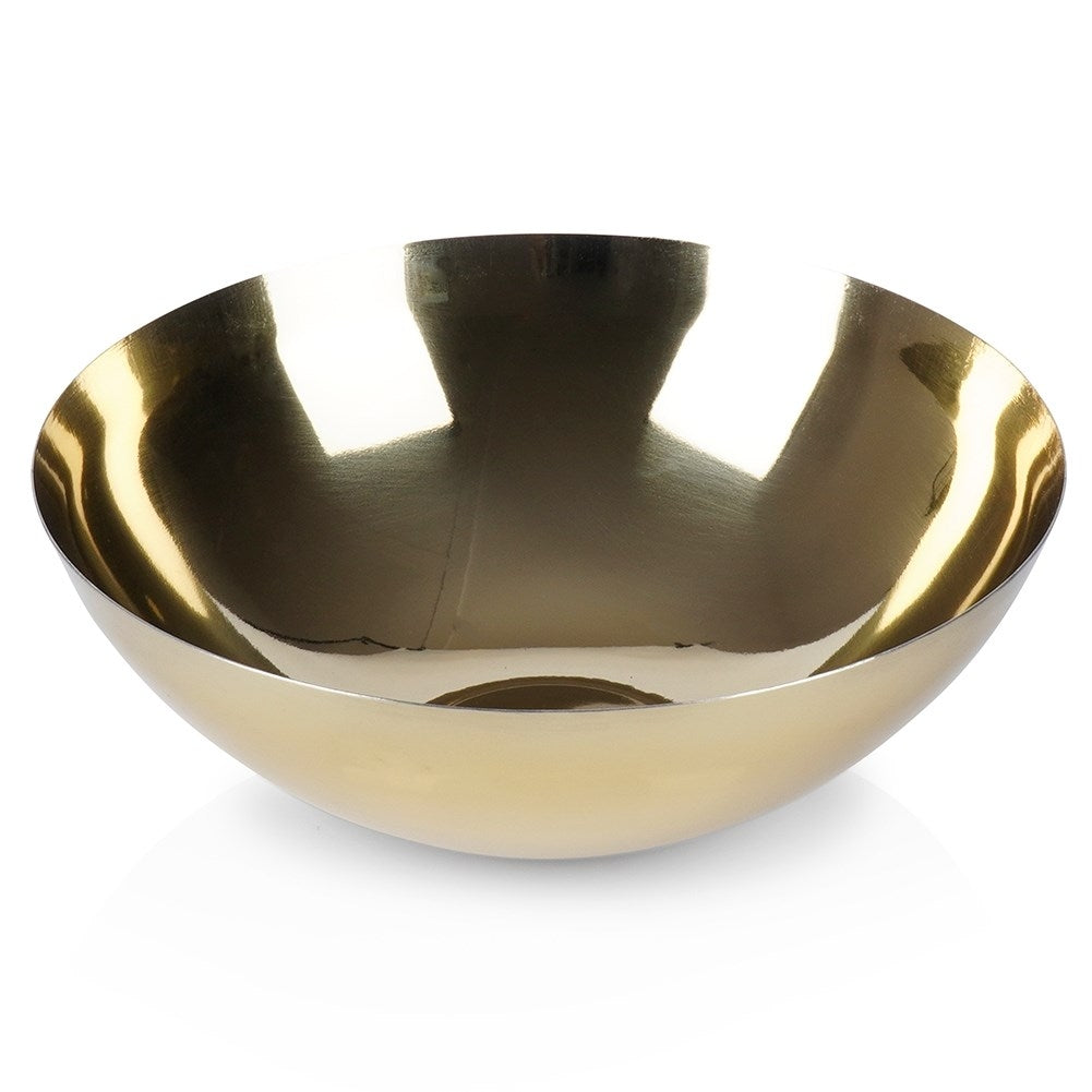 Serving bowl in gold made of stainless steel for various dishes