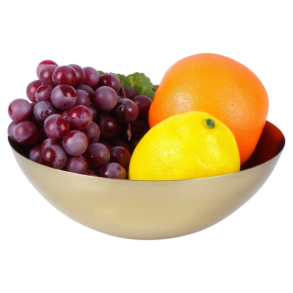 Serving bowl in gold made of stainless steel for various dishes