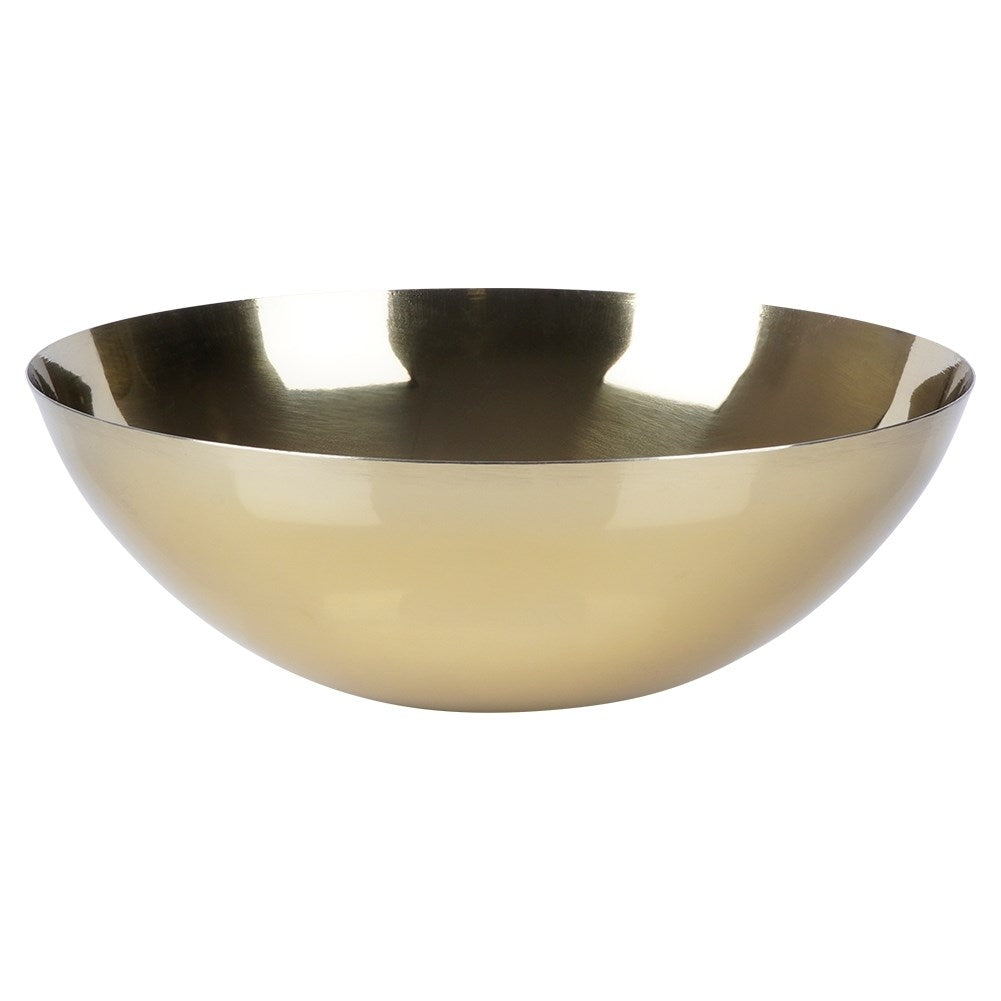 Serving bowl in gold made of stainless steel for various dishes