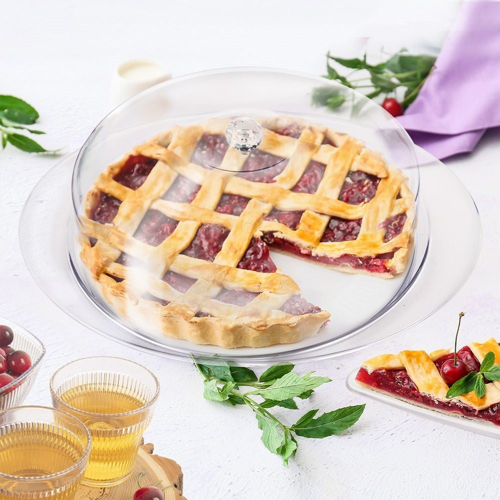 Serving dish with lid and handle, durable and elegant.