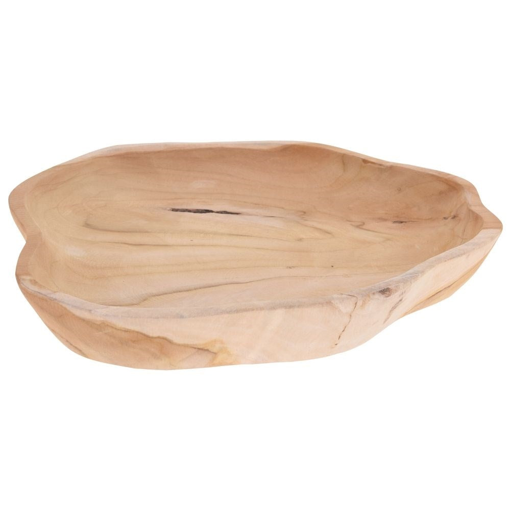 Serving platter in natural teak wood for all dishes