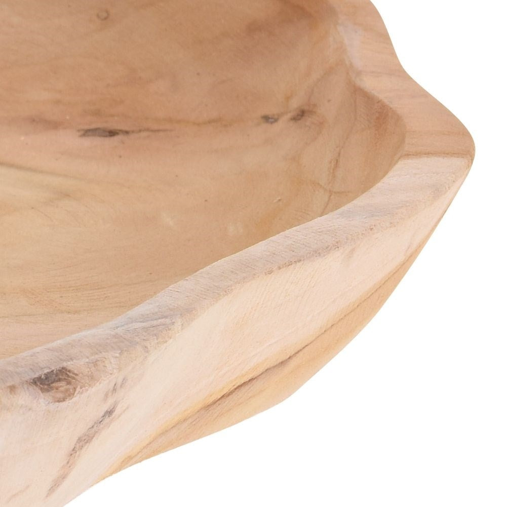 Serving platter in natural teak wood for all dishes