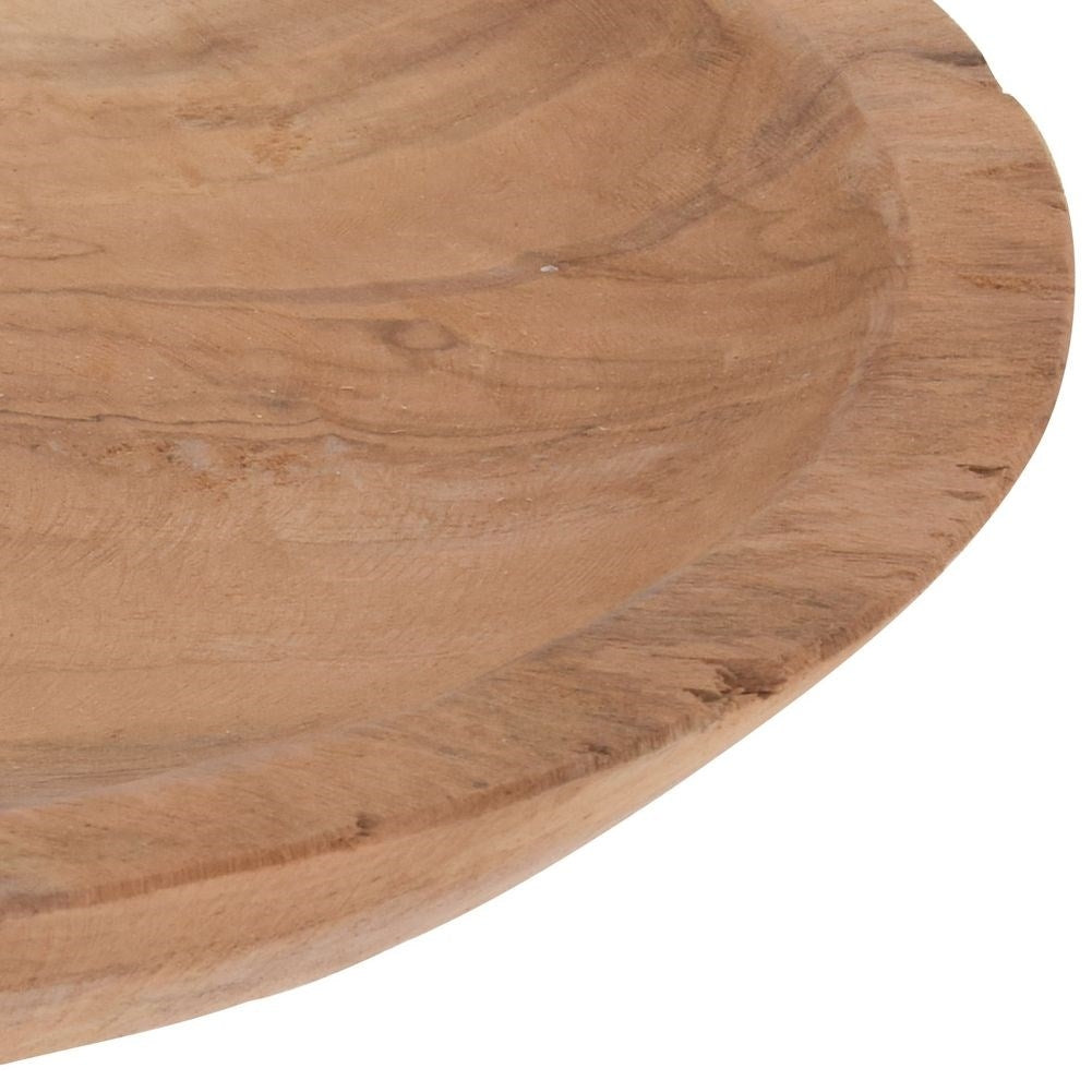 Serving platter in natural teak wood for all dishes
