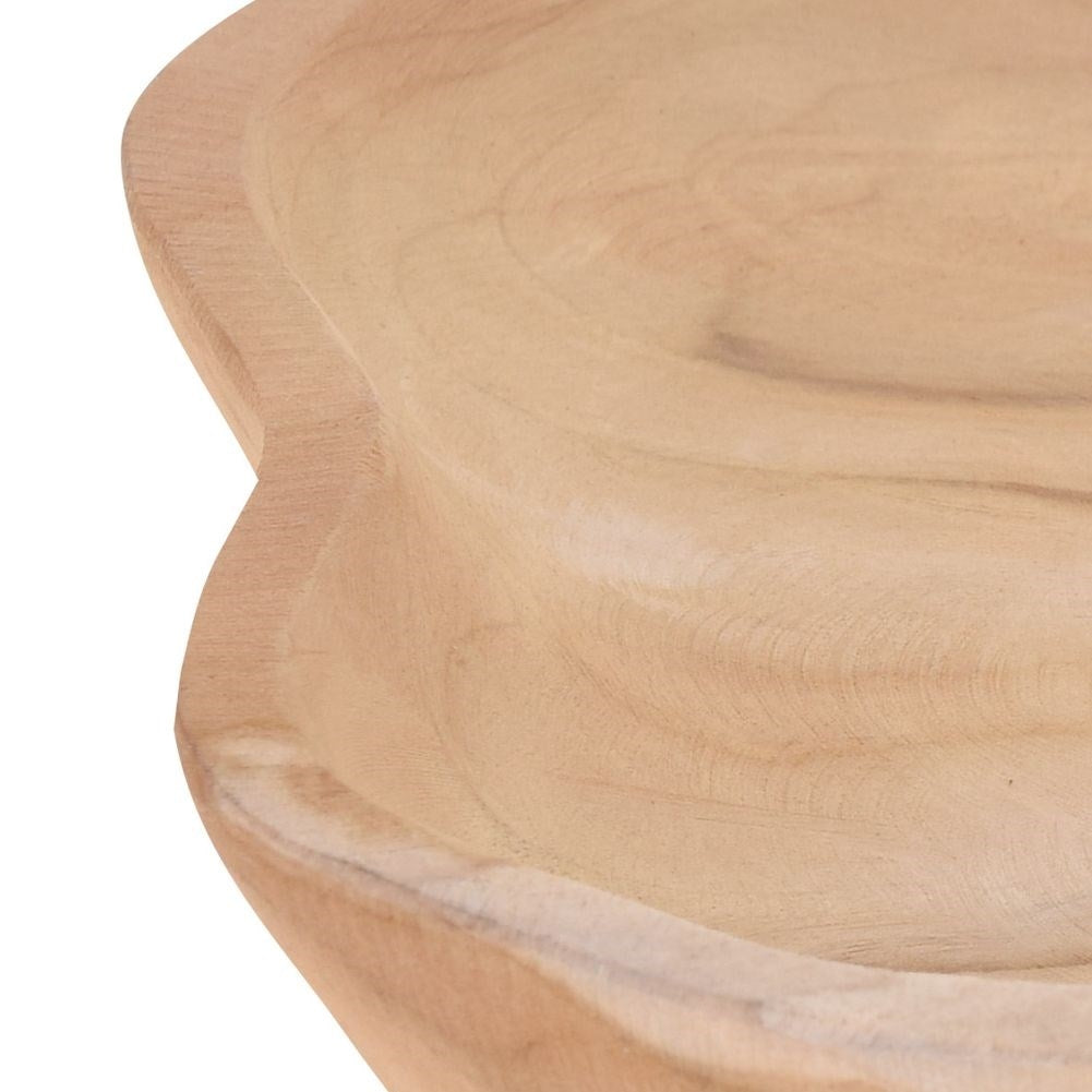 Serving platter in natural teak wood for all dishes