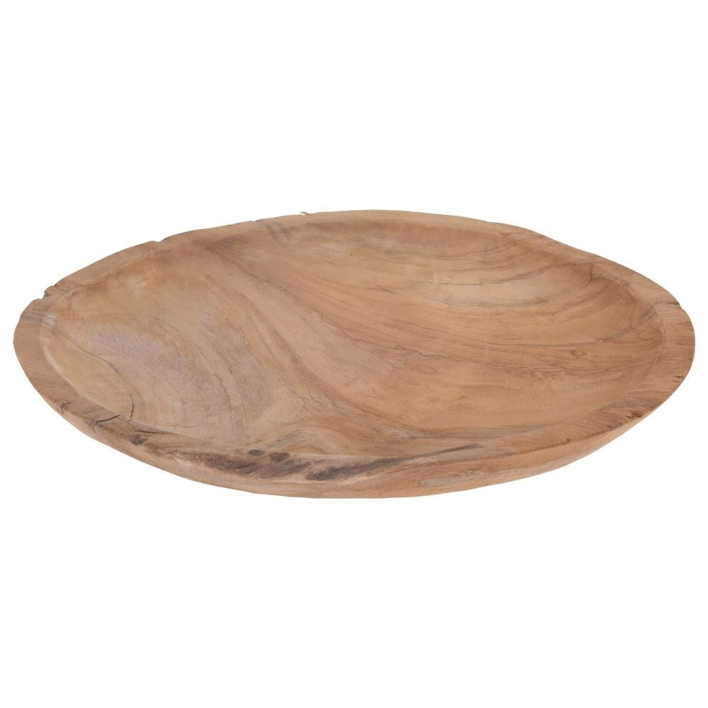 Serving platter in natural teak wood for all dishes
