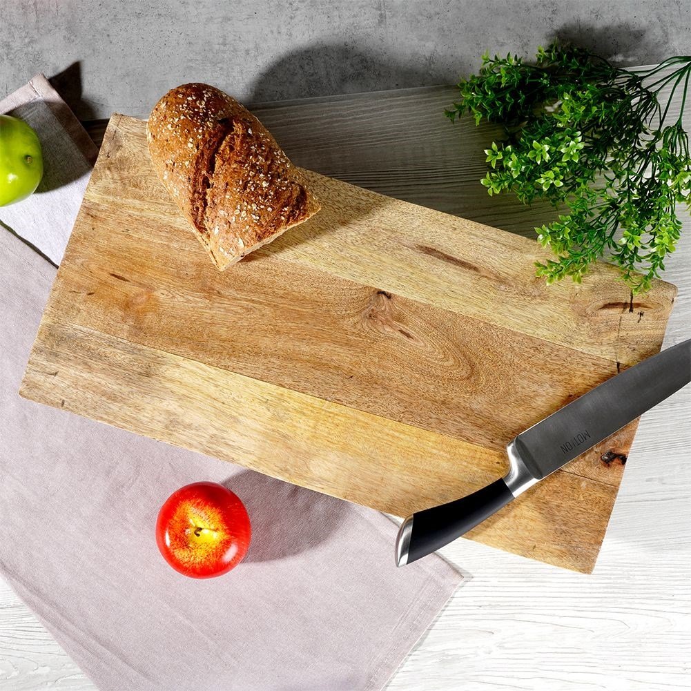 Serving tray in mango wood with sturdy metal legs