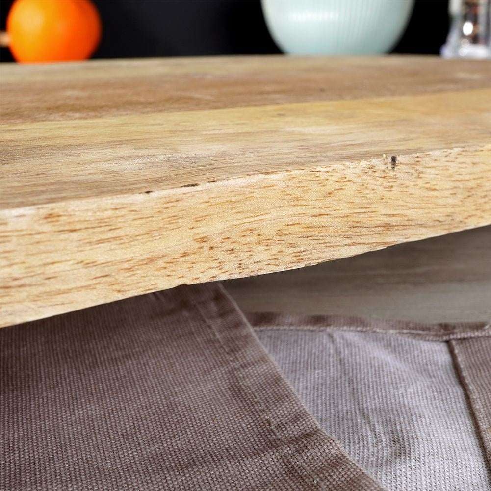 Serving tray in mango wood with sturdy metal legs