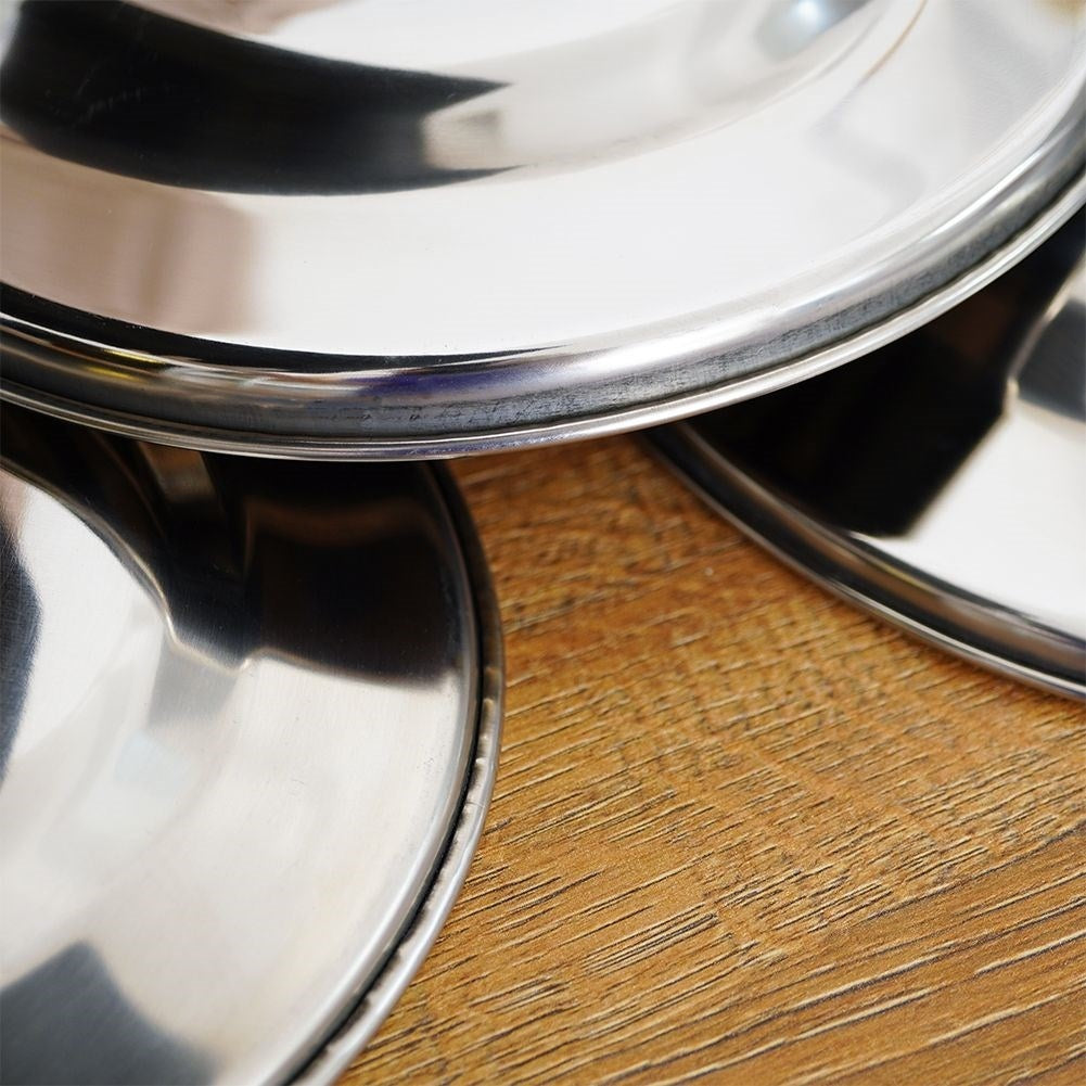 Serving trays in stainless steel - 3 sizes