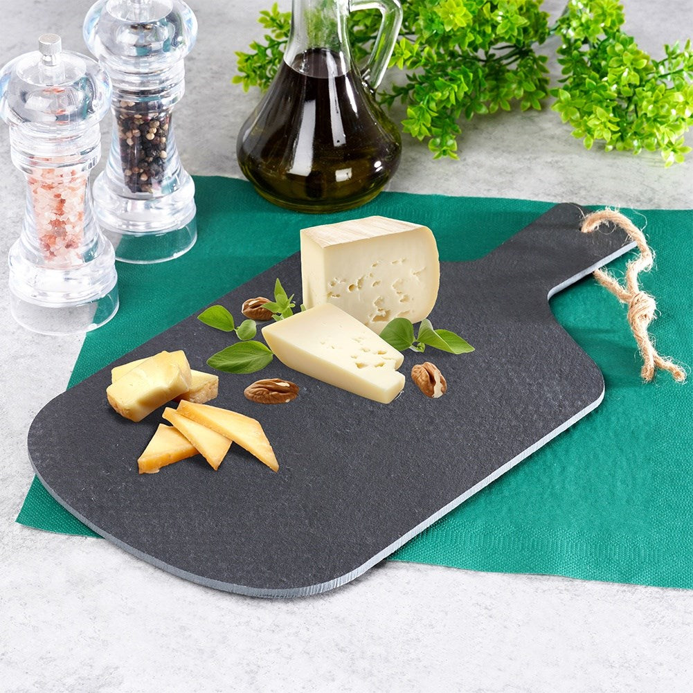 Serving tray stone board slate 38x20 cm