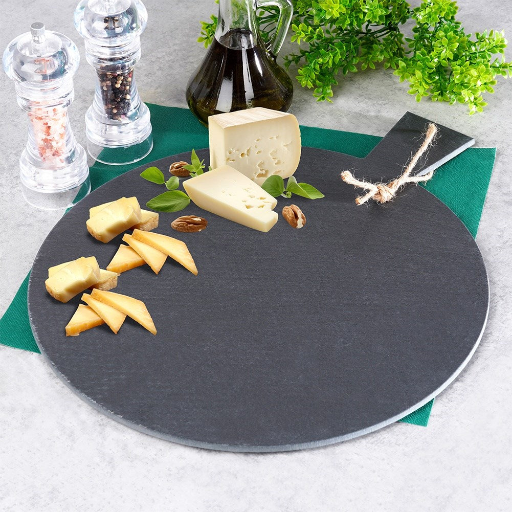 Serving tray stone board slate 43x34 cm