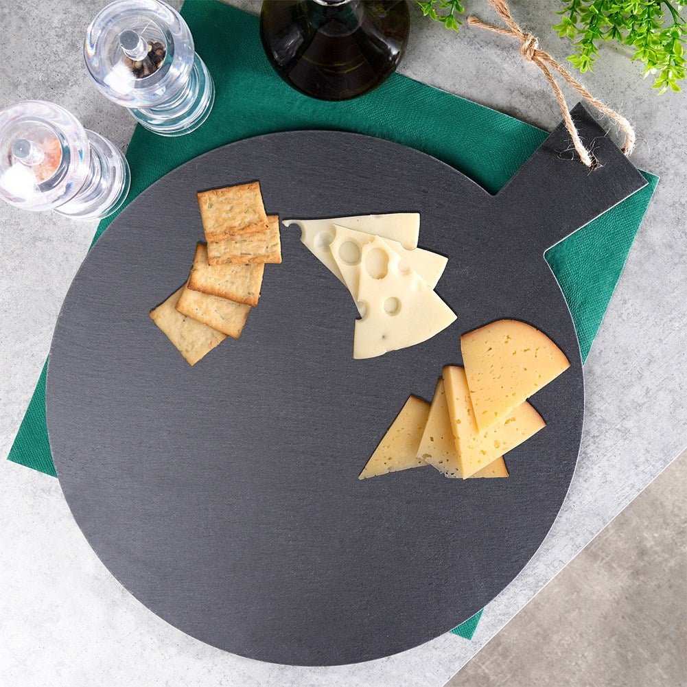 Serving tray stone board slate 43x34 cm