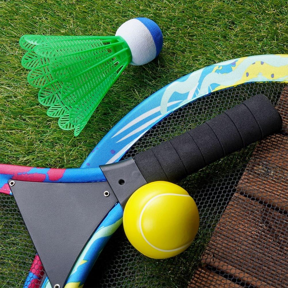 Set for 2: Large rackets, large & small ball, light & flexible
