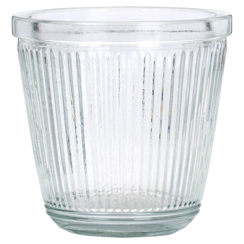 Set for serving: Glass and sealable decanter, thick glass