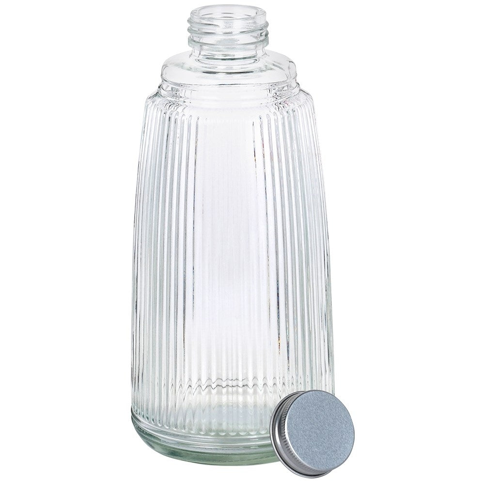 Set for serving: Glass and sealable decanter, thick glass