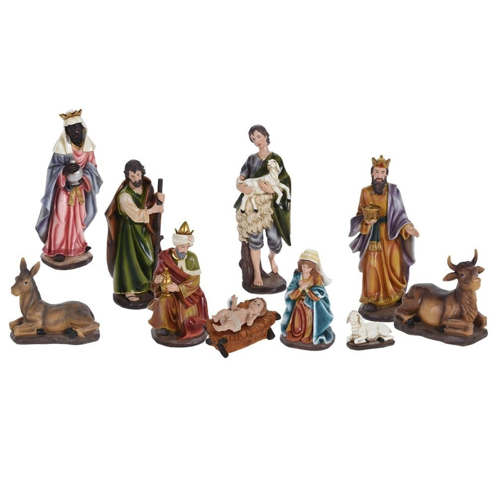 Set of 10 XL figures for nativity scenes, up to 40 cm