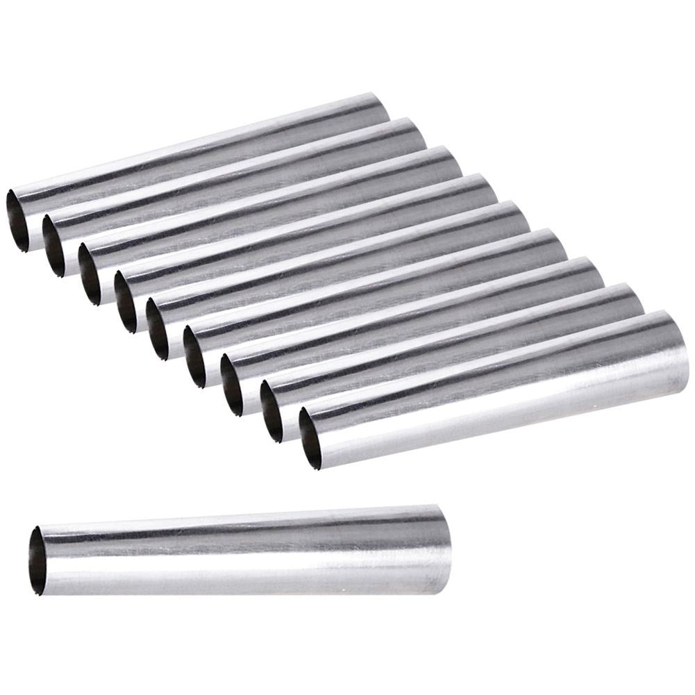 Set of 10 cream tubes for desserts and snacks