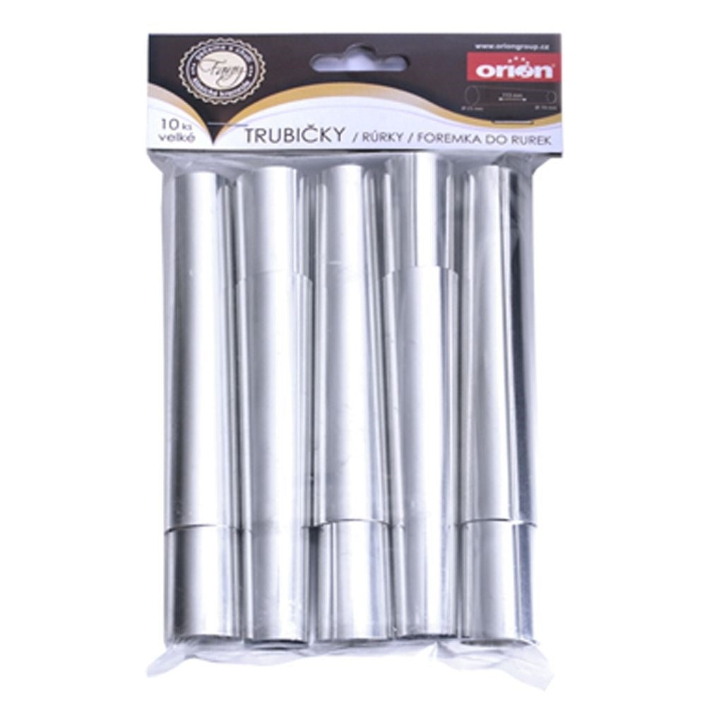 Set of 10 cream tubes for desserts and snacks