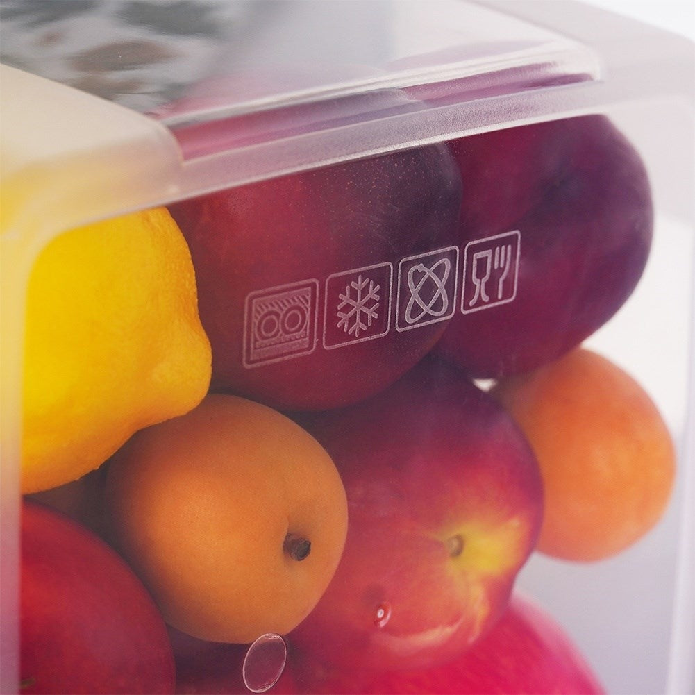 Set of 10 kitchen containers in 8 sizes, dishwasher/freezer safe