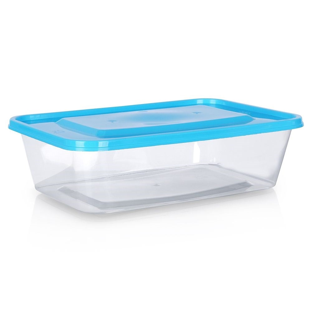 Set of 10 rectangular food boxes, 650 ml, fridge & microwave