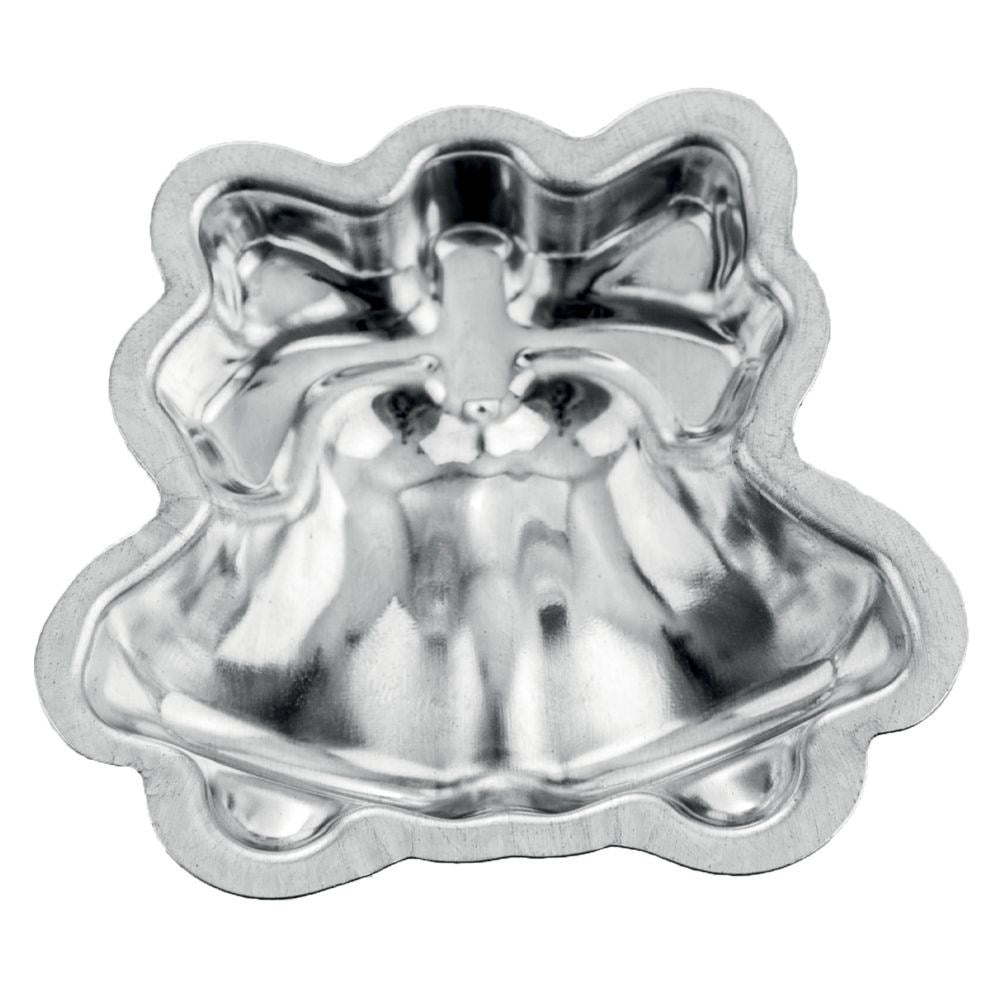 Set of 10 steel cake pans for bell-shaped cakes