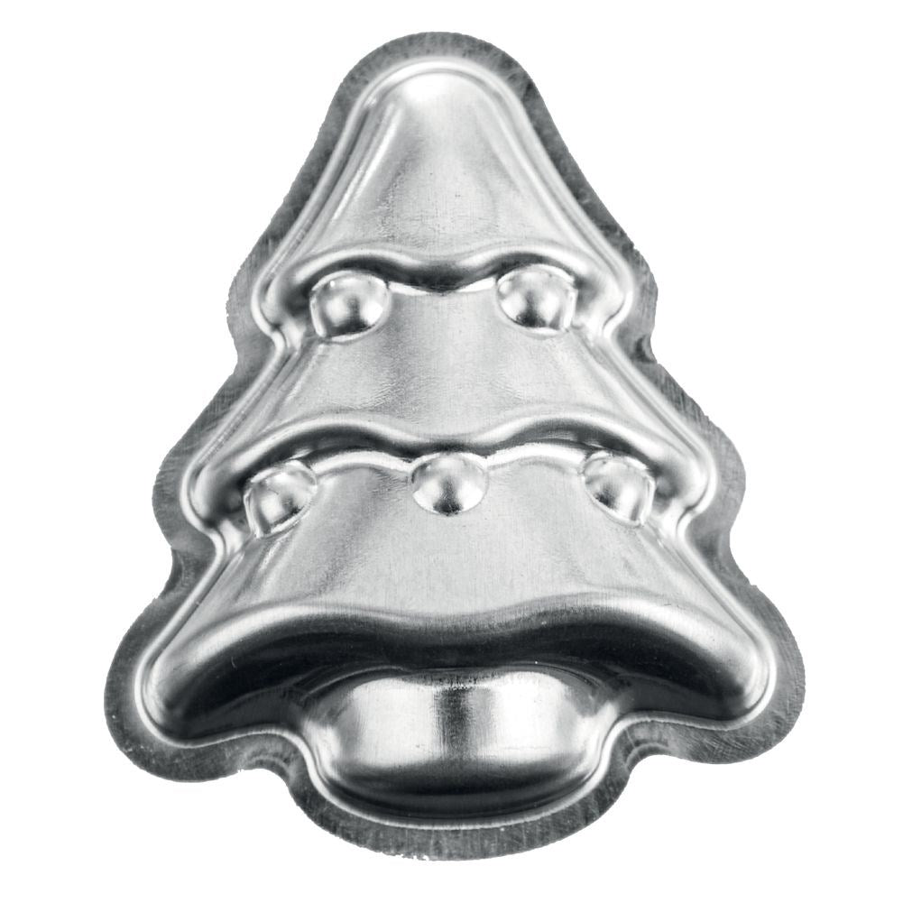 Set of 10 steel cake tins for Christmas tree-shaped cakes