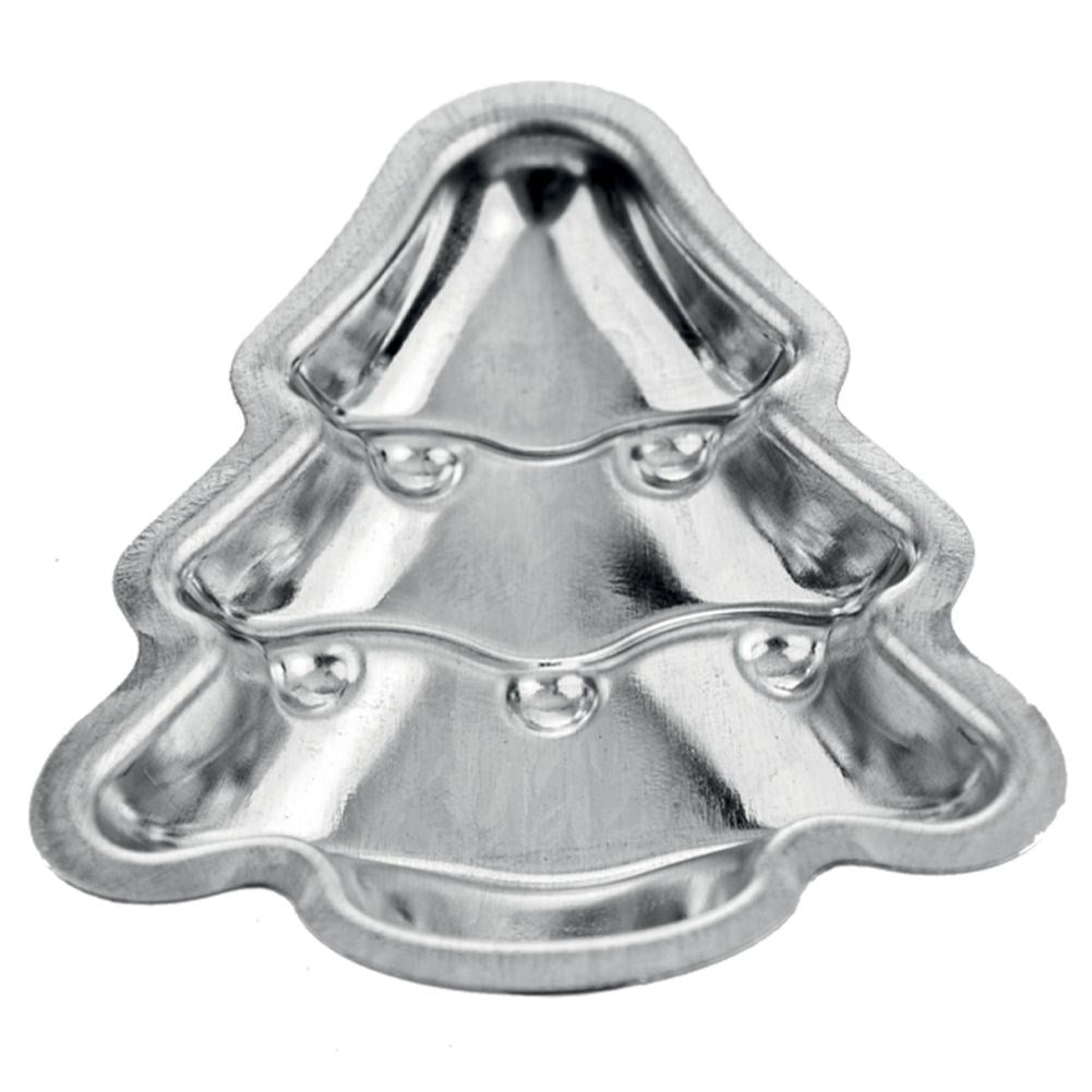 Set of 10 steel cake tins for Christmas tree-shaped cakes