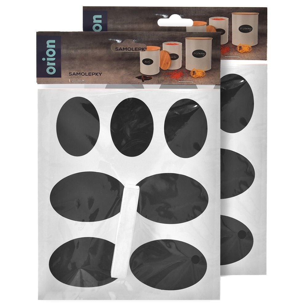 Set of 14 chalkboard labels for cans and bottles