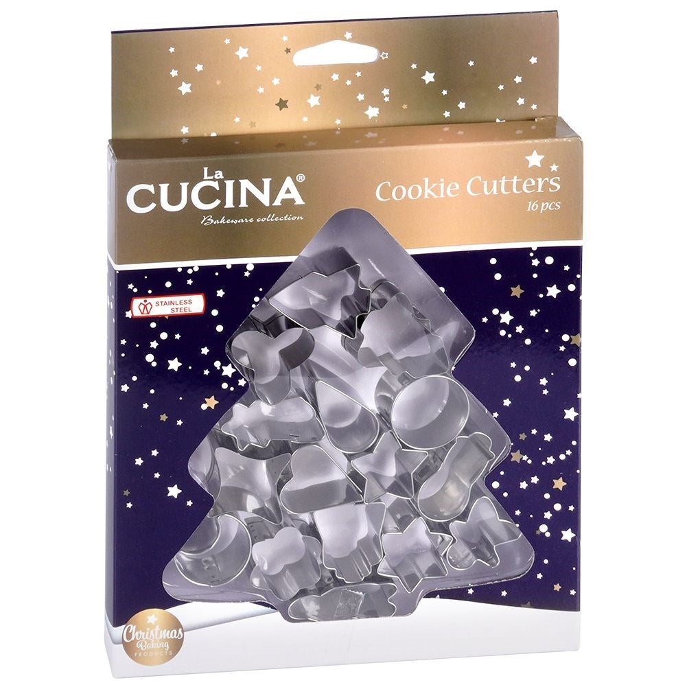Set of 16 Christmas Shaped Embellishments