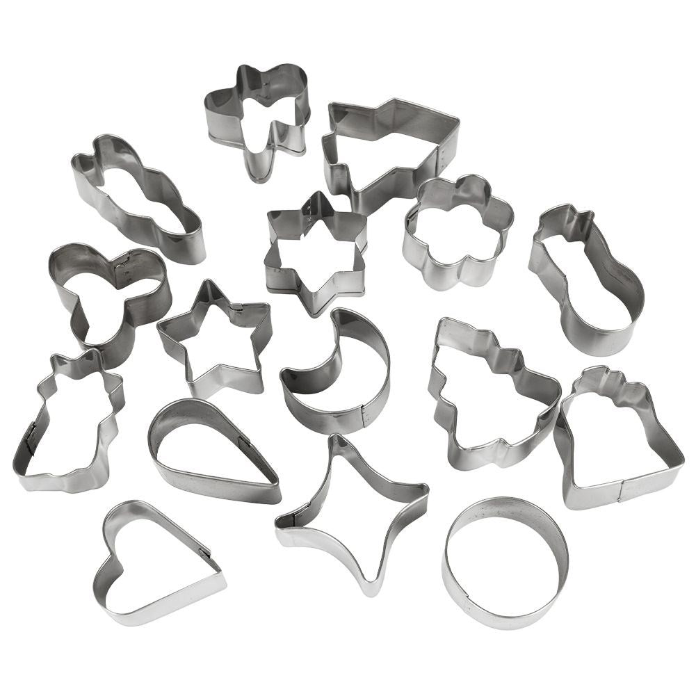 Set of 16 Christmas Shaped Embellishments