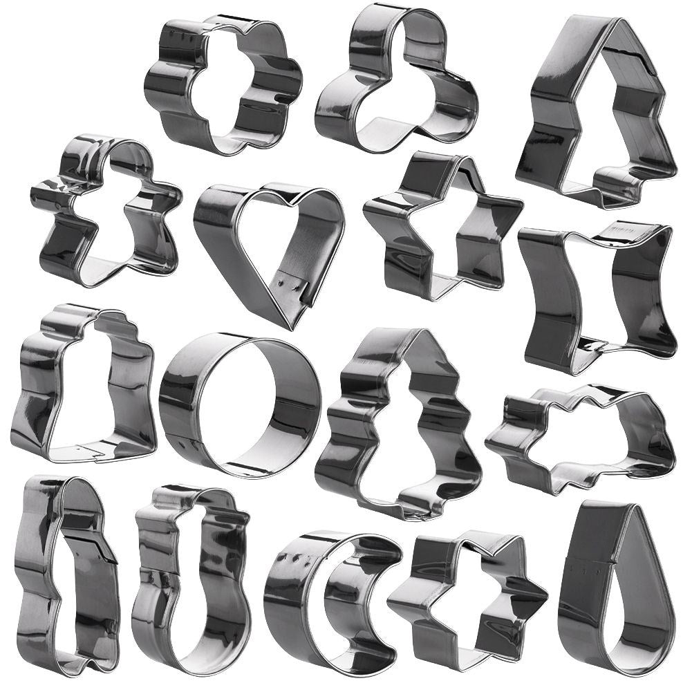 Set of 16 Christmas Shaped Embellishments