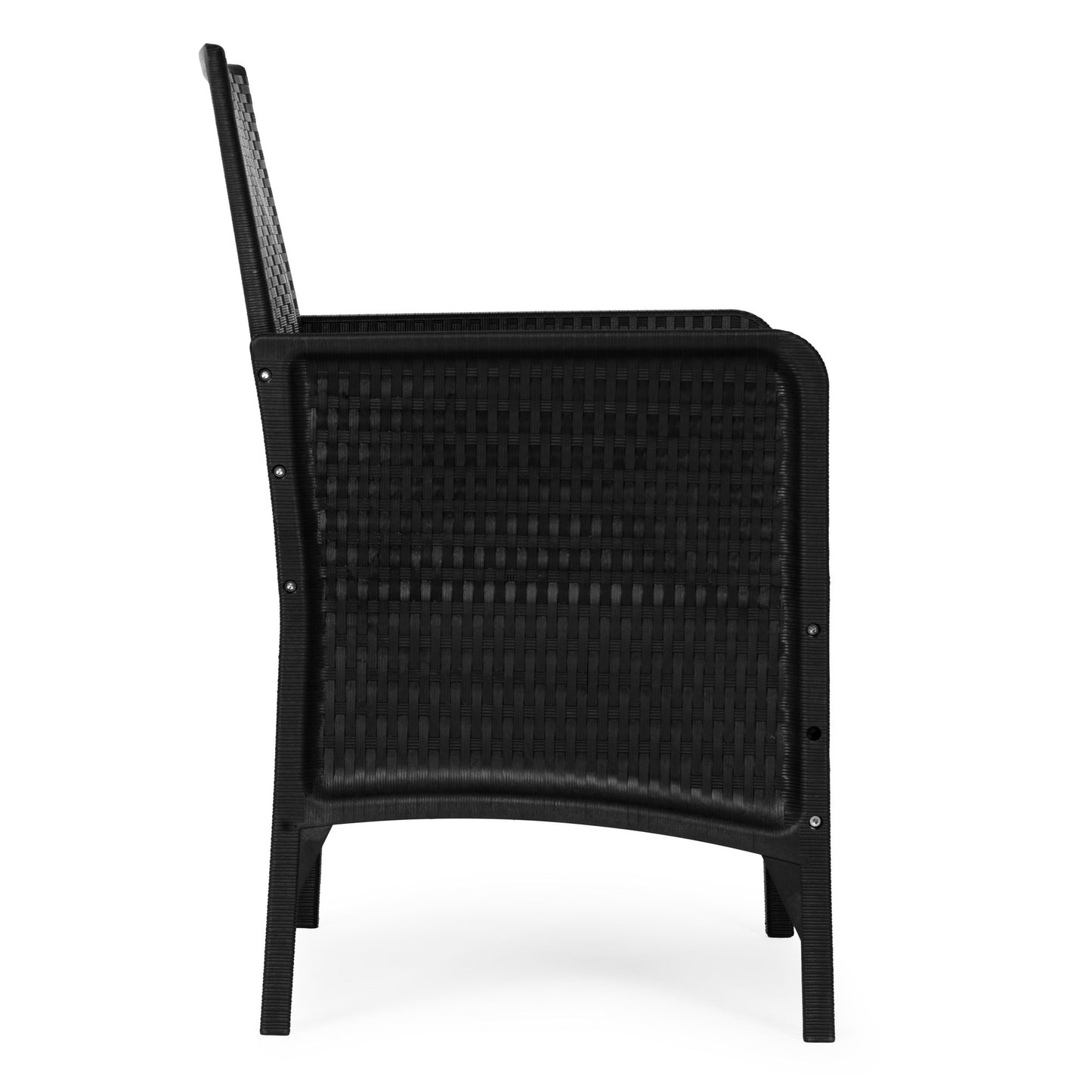 Set of 2 Outdoor Armchairs with Cushions, Rattan Effect