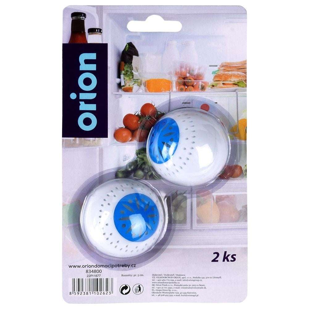 Set of 2 balls that absorb odors in the refrigerator
