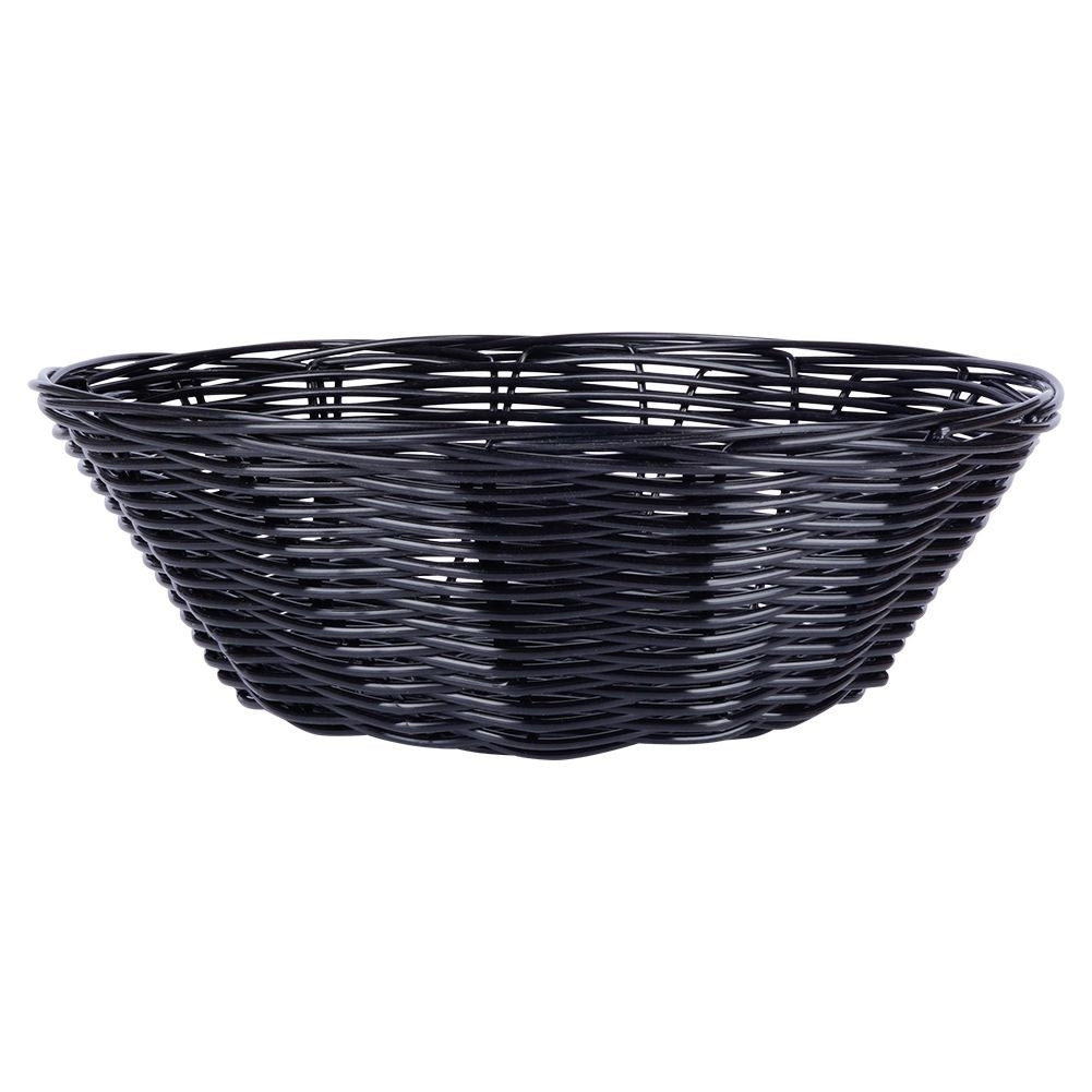 Set of 2 bread baskets in brown and black for serving