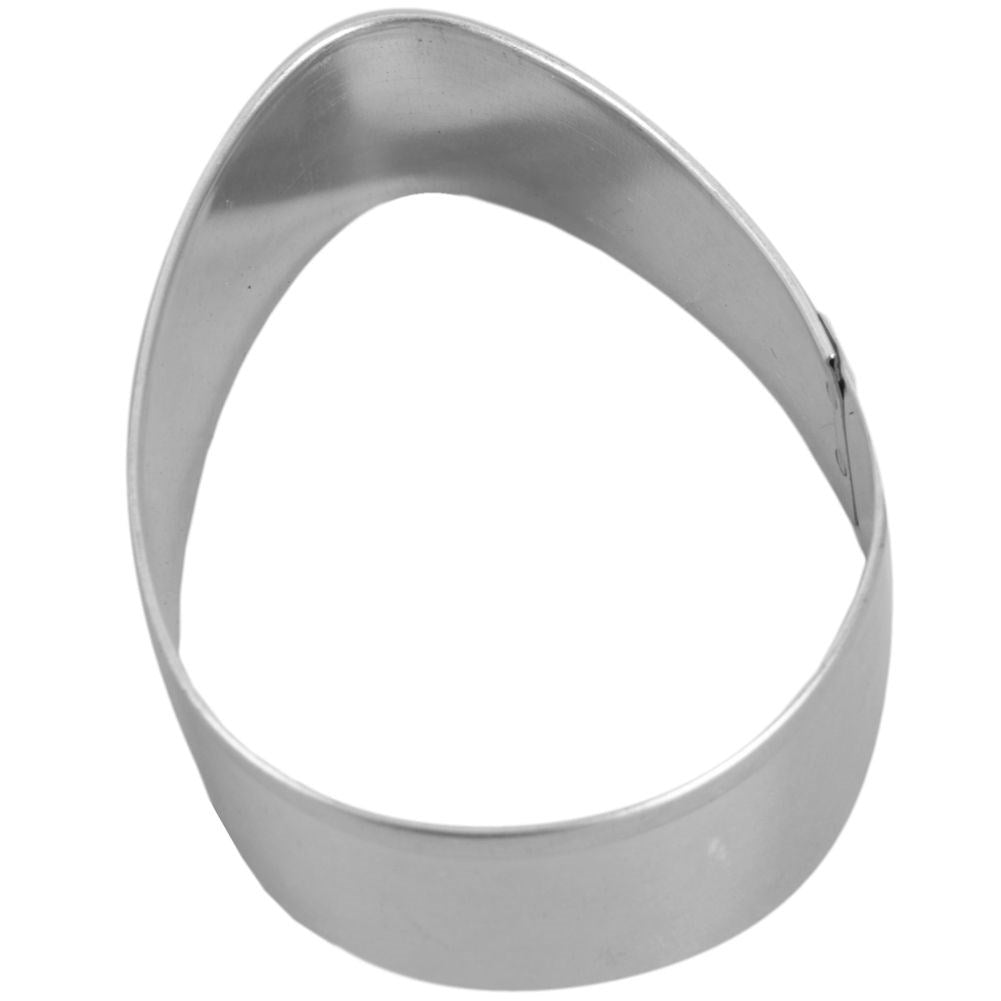 Set of 2 egg-shaped cake tins in stainless steel