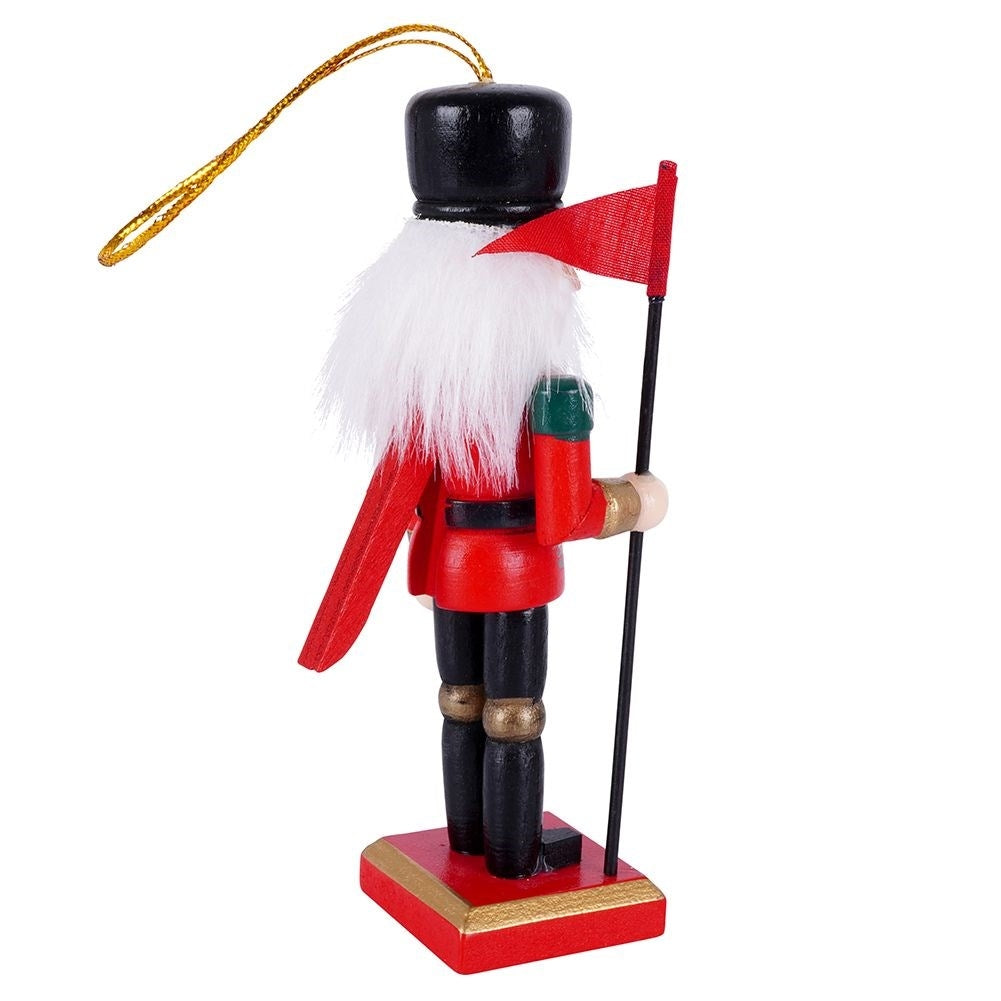 Set of 2 hand-painted nutcracker figures, 12 cm, wood