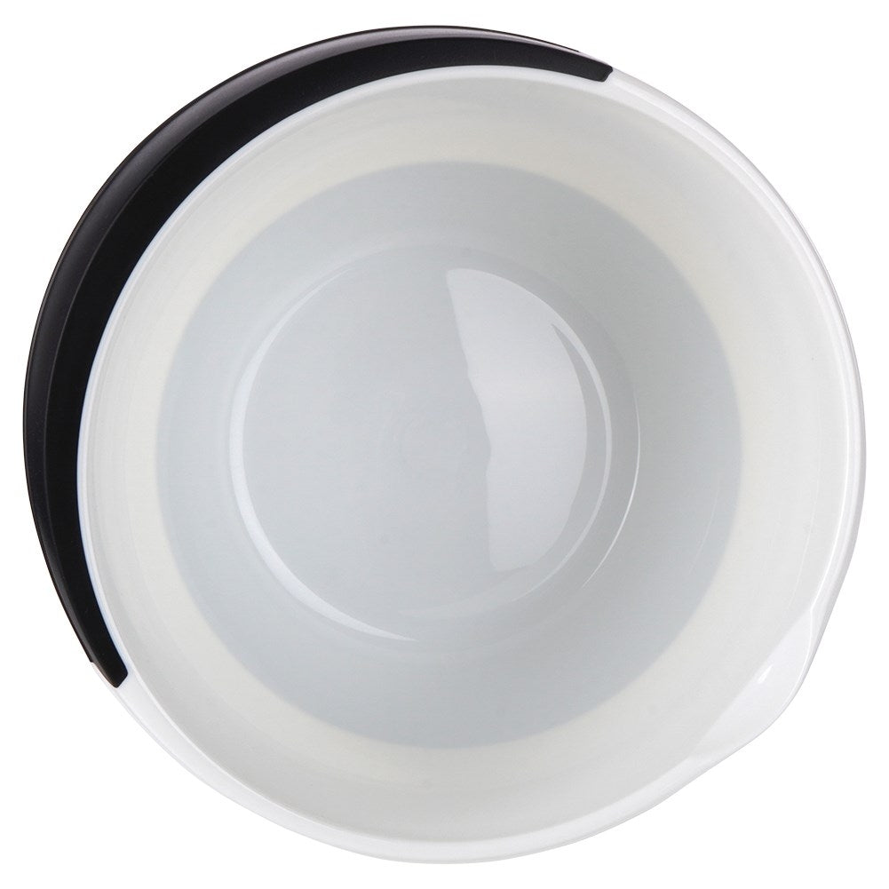 Set of 2 kitchen bowls: handle, non-slip base, 18.5 & 22.5 cm