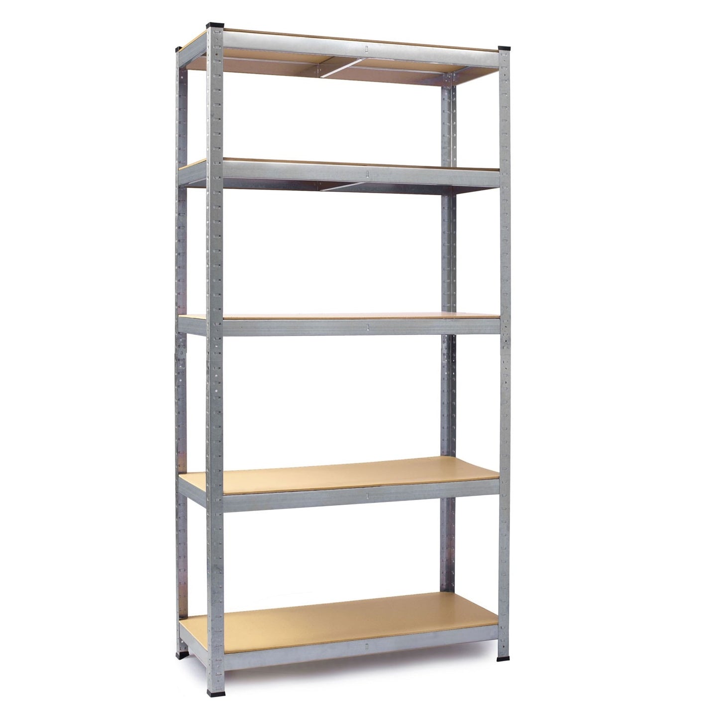 Set of 2 metal shelves for storage, 150 x 75 x 30 cm, Humberg HR-810