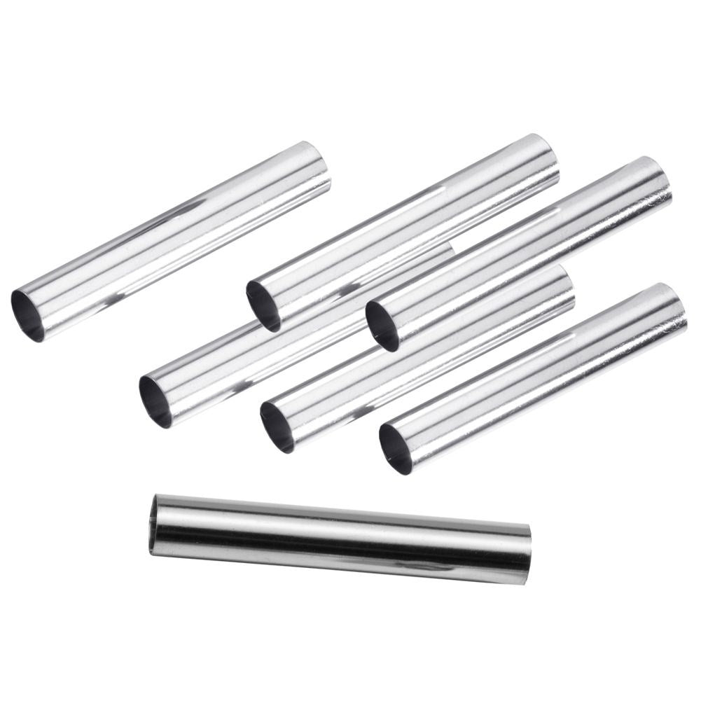 Set of 30 molds for cream rolls - chrome-plated metal