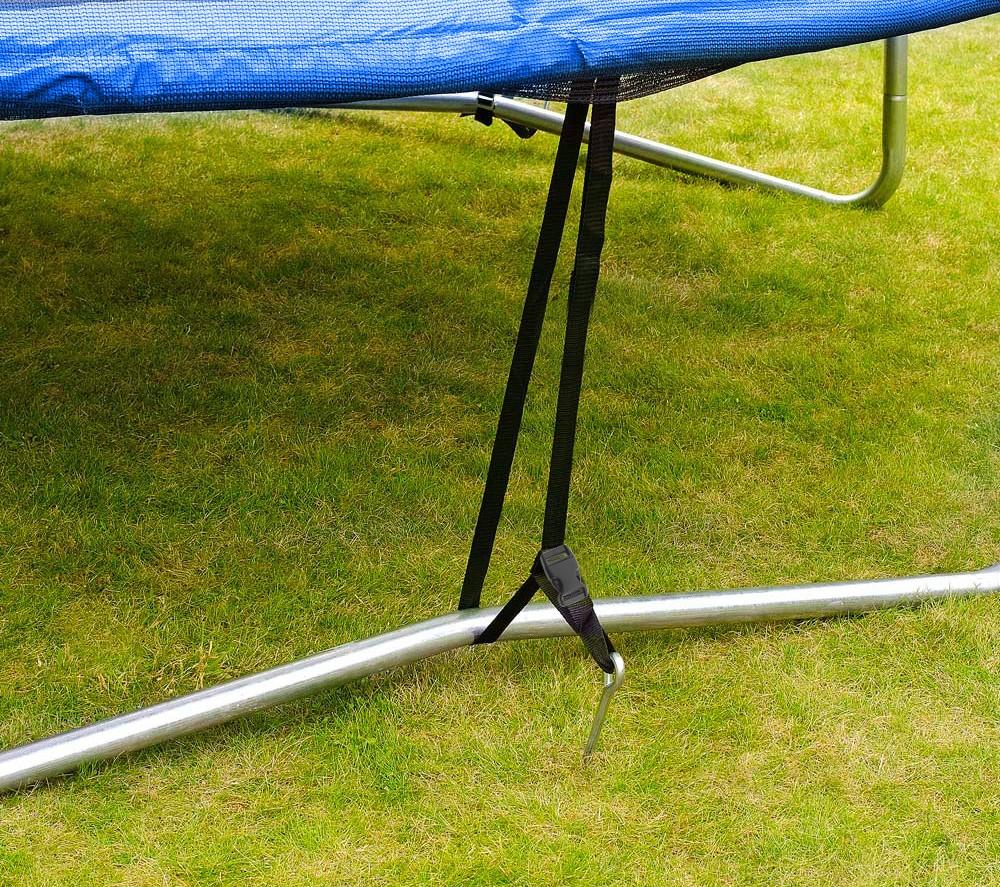 Set of 3 anchors for mounting a garden trampoline